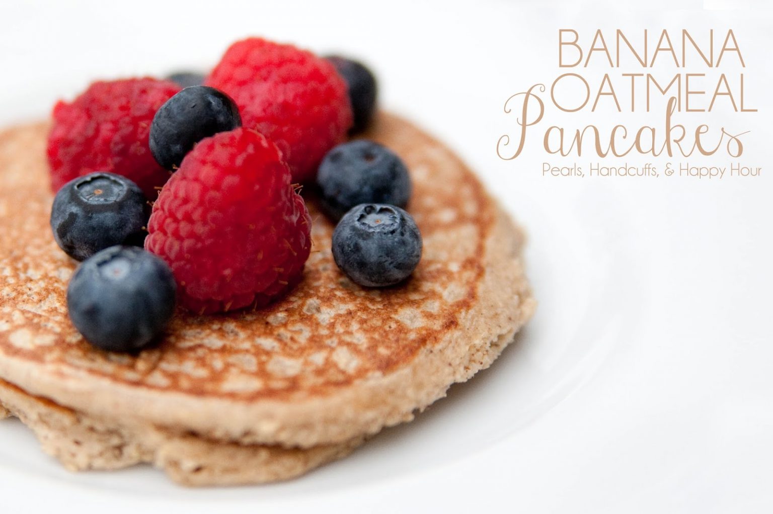 Banana Oatmeal Pancakes Cara Carroll